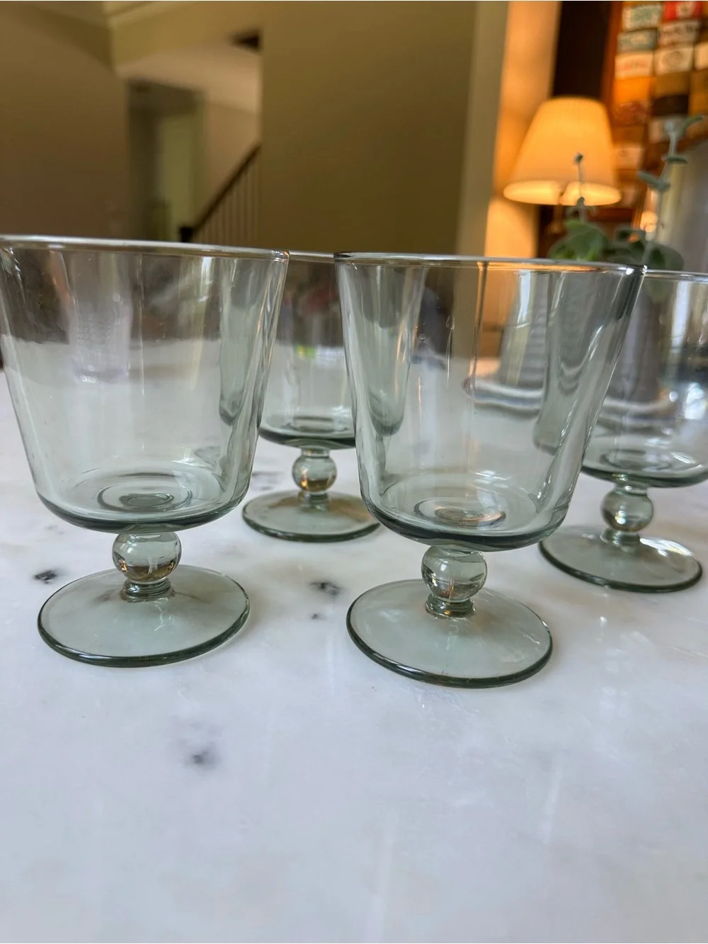 Threshold by Studio McGee Green Goblet Glasses - Set of 4